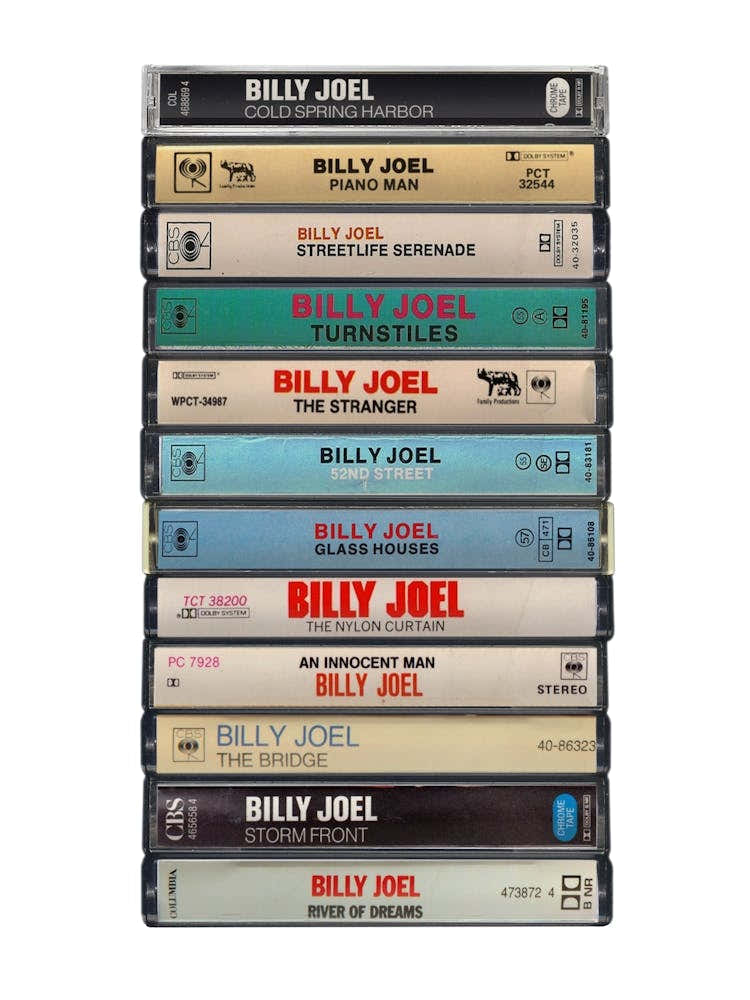 Billy Joel - Music Poster - Albums on Cassette Print