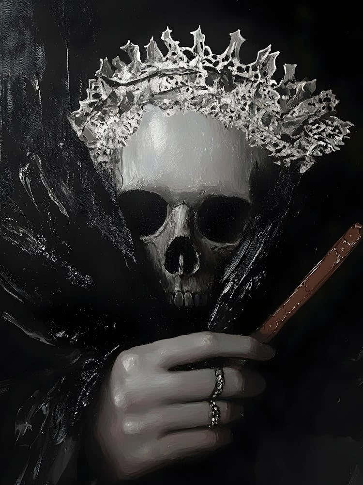 Dark Gothic Skeleton Queen
