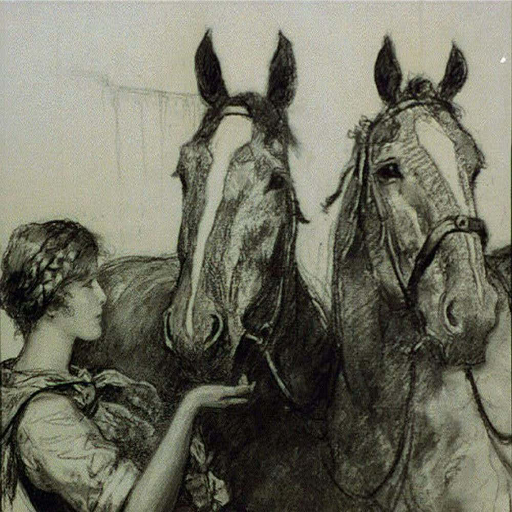 The Four Natives Flung Themselves In A Mad Halter Skelter Over The Rail Fighting For First Place (1927) By Wladyslaw