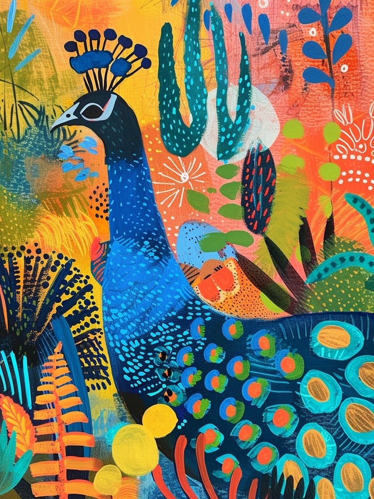 Peacock Fauvism Patterns