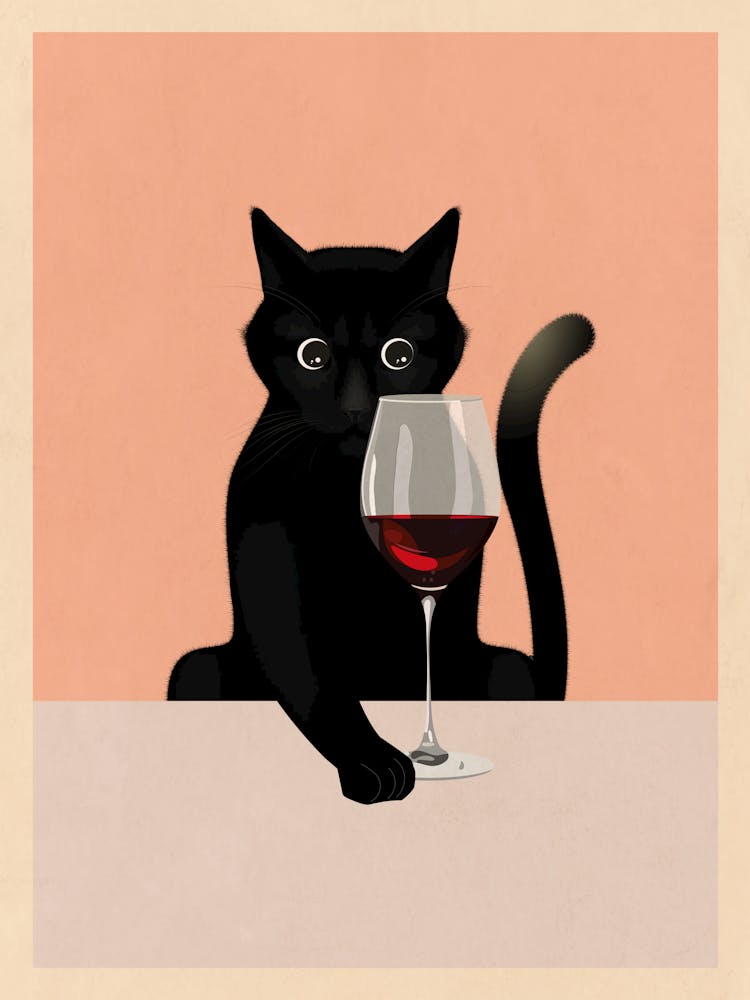 Cat & Wine