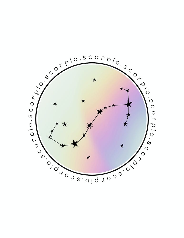 Scorpio  Zodiac Star Chart