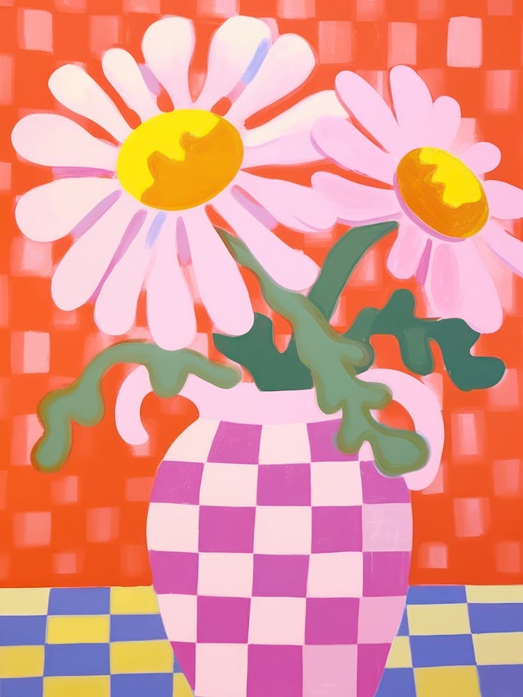 Daisies Flower Vase 1