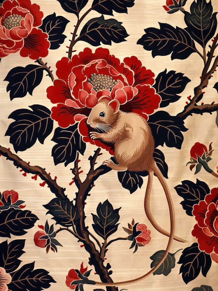 Chinese Lunar Year Of The Rat 2 Full William Morris Style