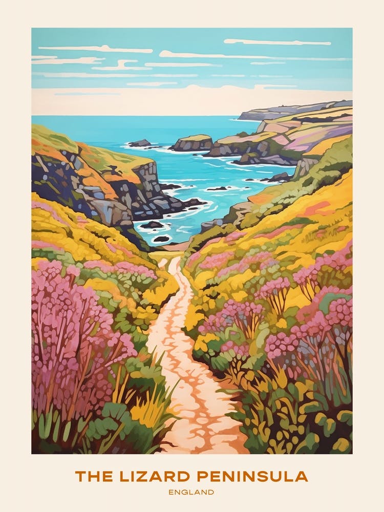 The Lizard Peninsula Cotswolds 1 Hike Poster