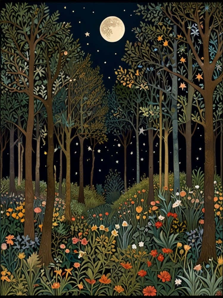 William Morris Night In The Forest 41