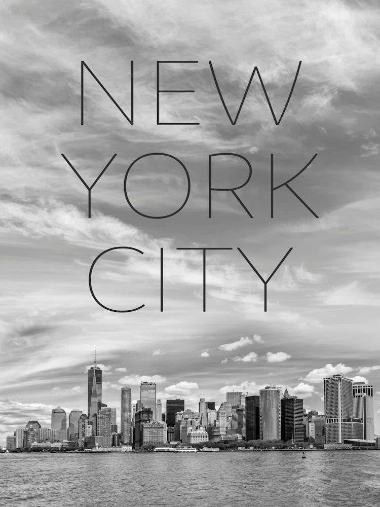 NYC Lower Manhattan And Hudson River