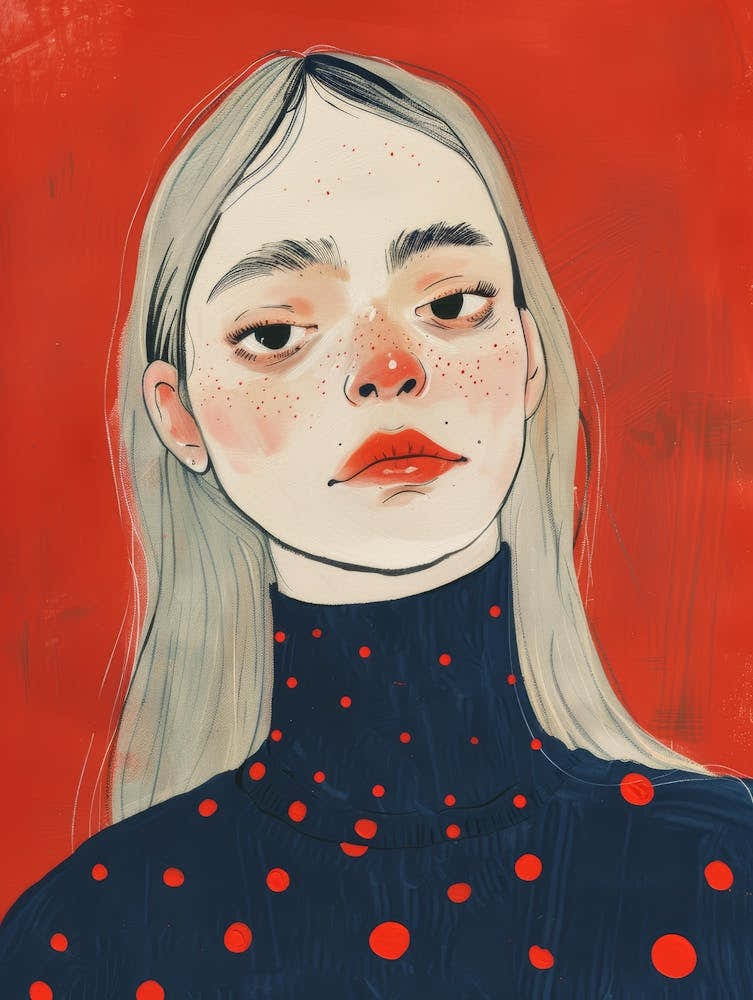 Girl With Polka Dots 2