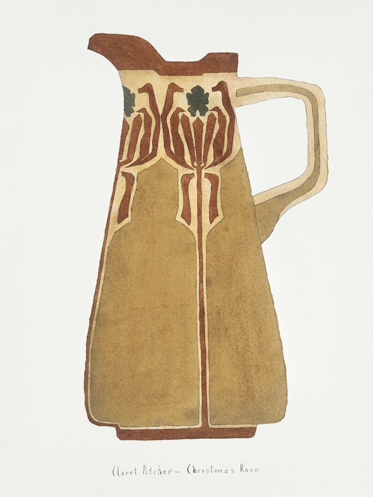 Claret Pitcher Christmas Rose (1915), Hannah Borger Overbeck