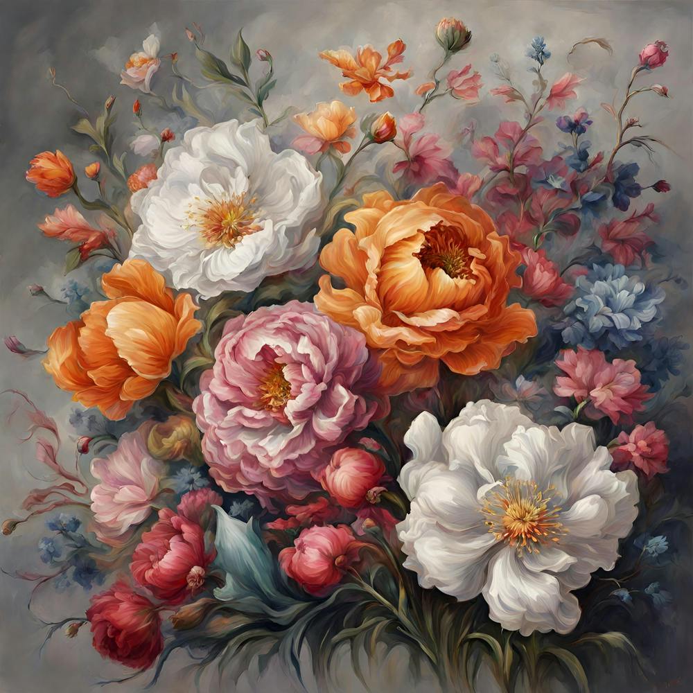 Peonies In A Vase
