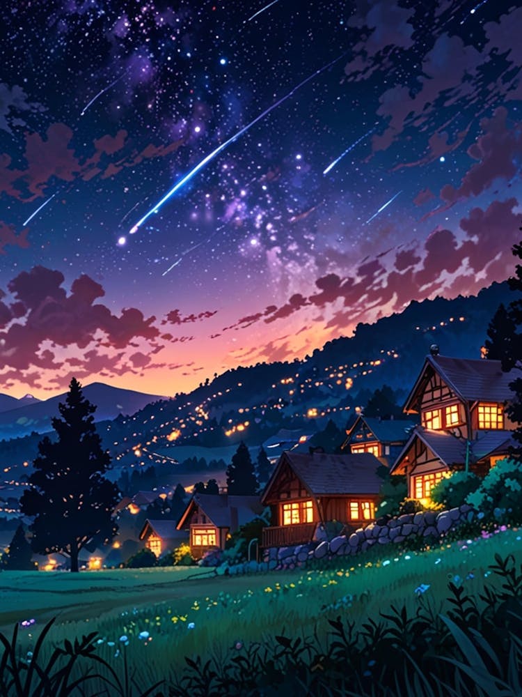 Night Sky Anime aesthetic 19