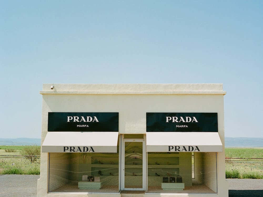 Prada Marfa II on Film