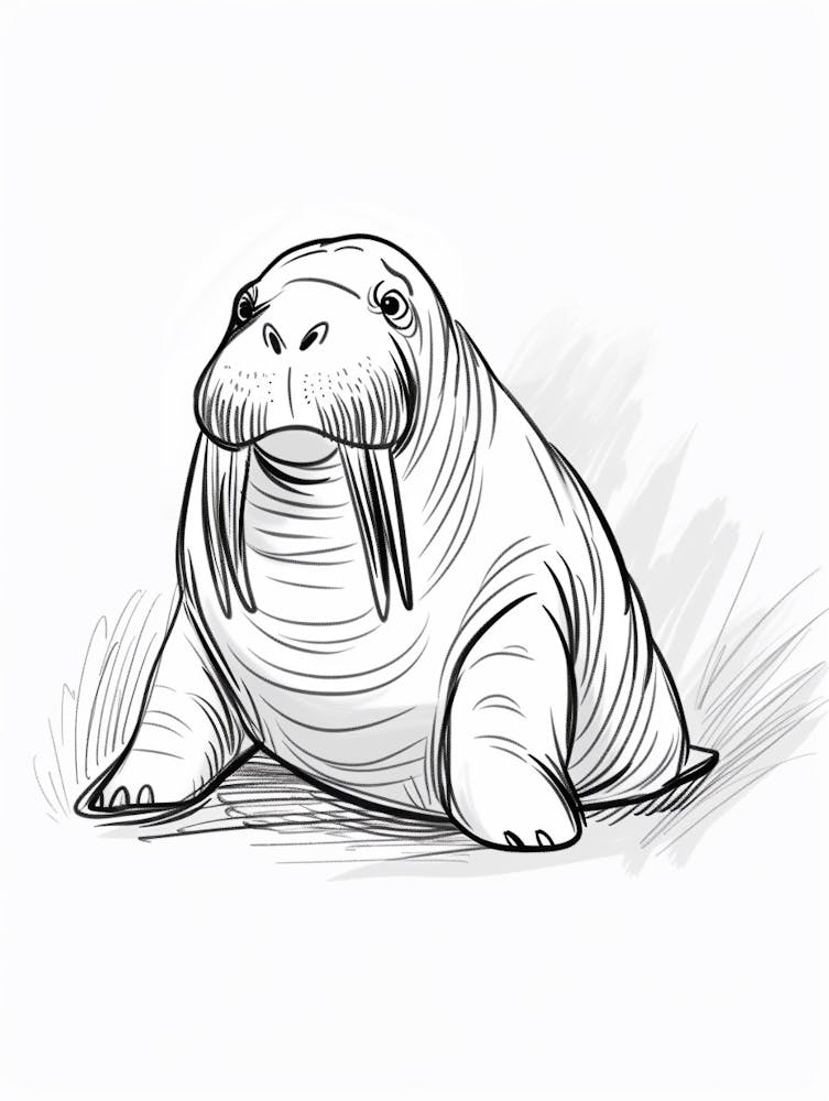 B&W Walrus