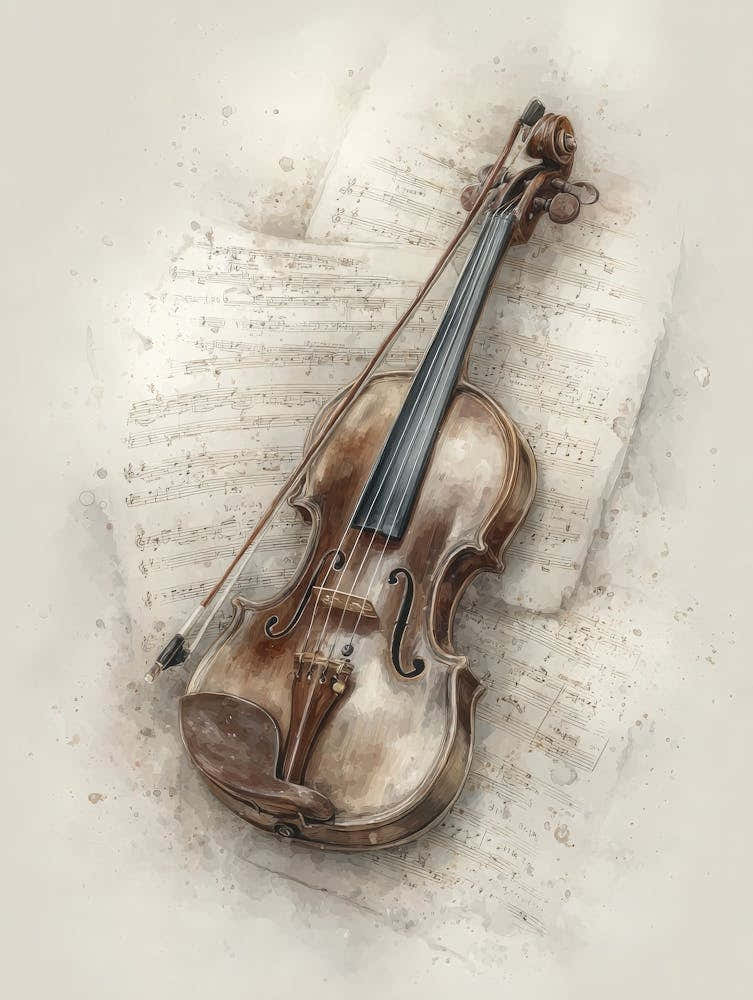 Aihrgdesign Isolated Watercolor Painting Of Vintage Musical I 0e0ebe65 Dc79 41b0 9890 58b7f448057e 0