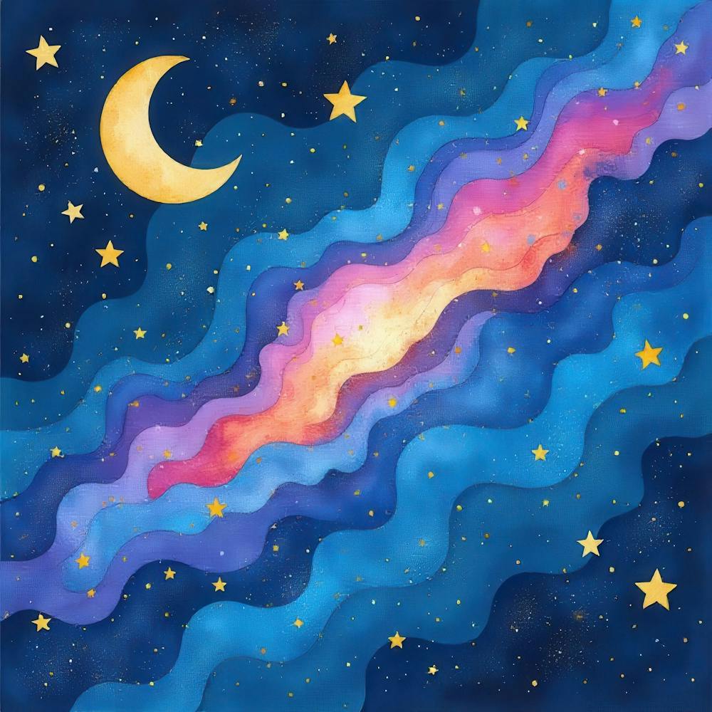 Moon And Stars 8