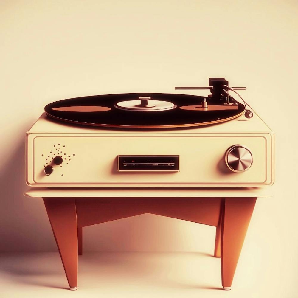 Retro Turntable- Record Player