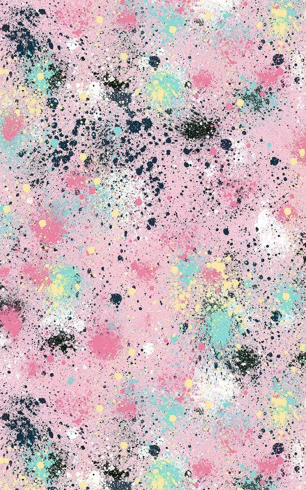 Ink Splatter Dust Pink Pastel