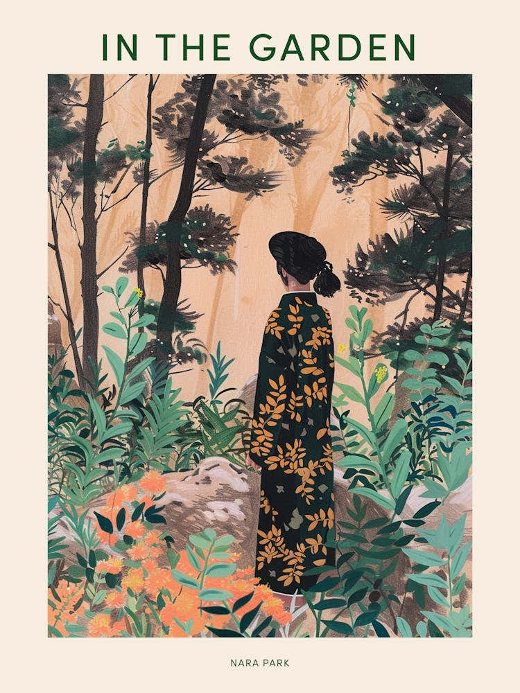 In The Garden Poster Nara Park Japan 1