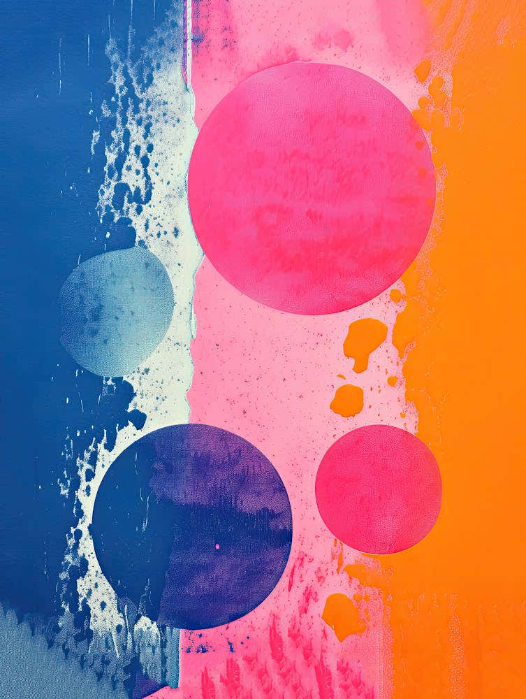 Neon Signals Futuristic Waveform Art