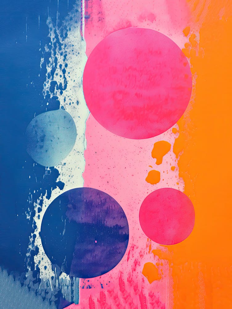 Neon Signals Futuristic Waveform Art