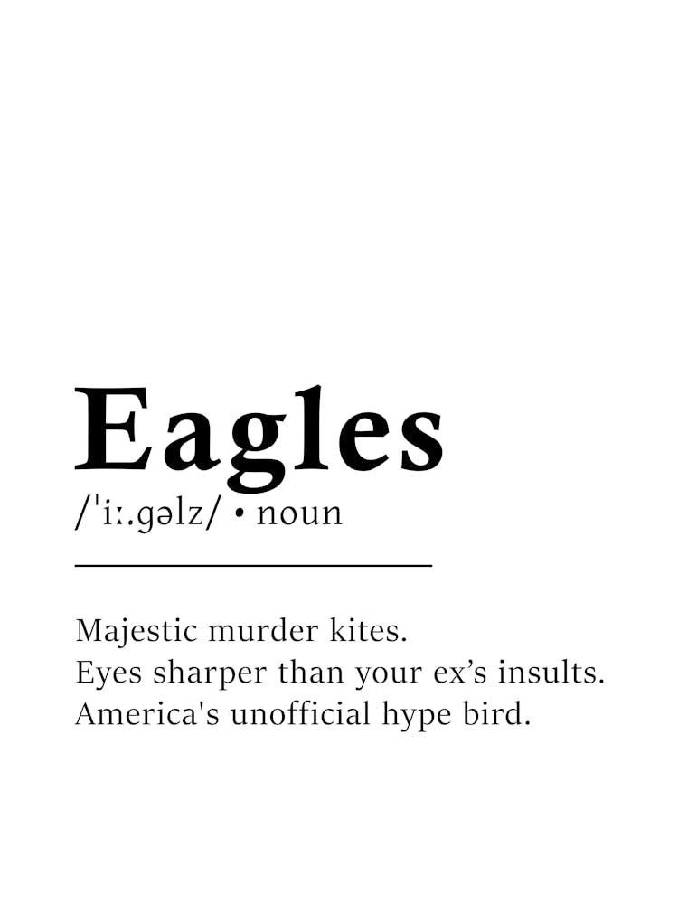 Eagles Definition Poster - Dictionary