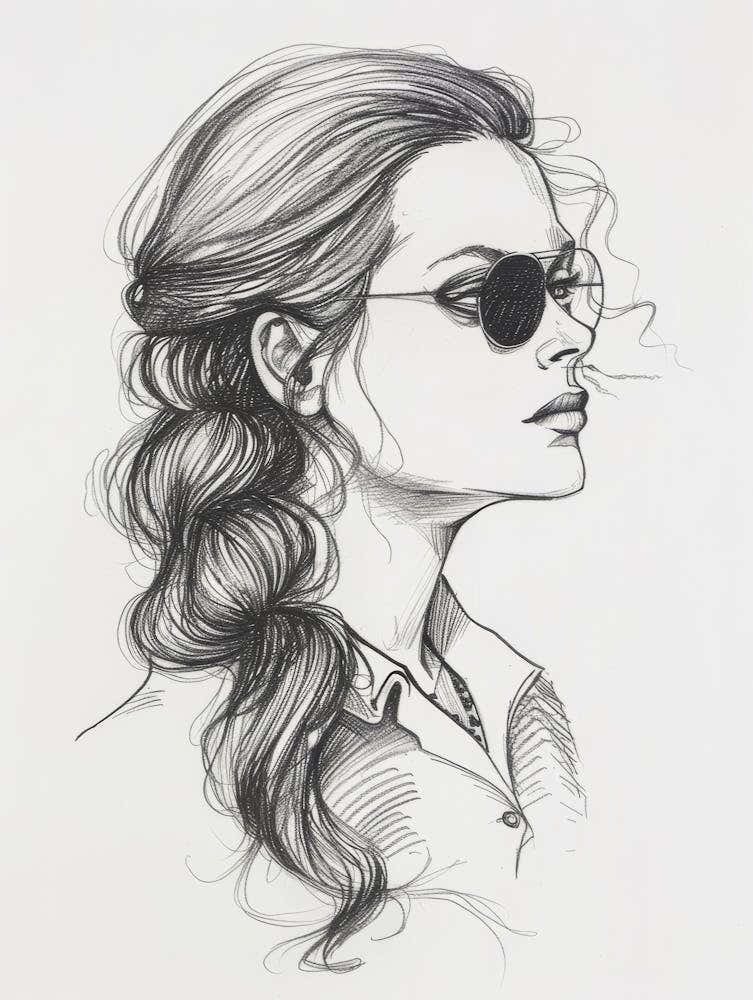 Portrait Of A Woman With Sunglasses 2