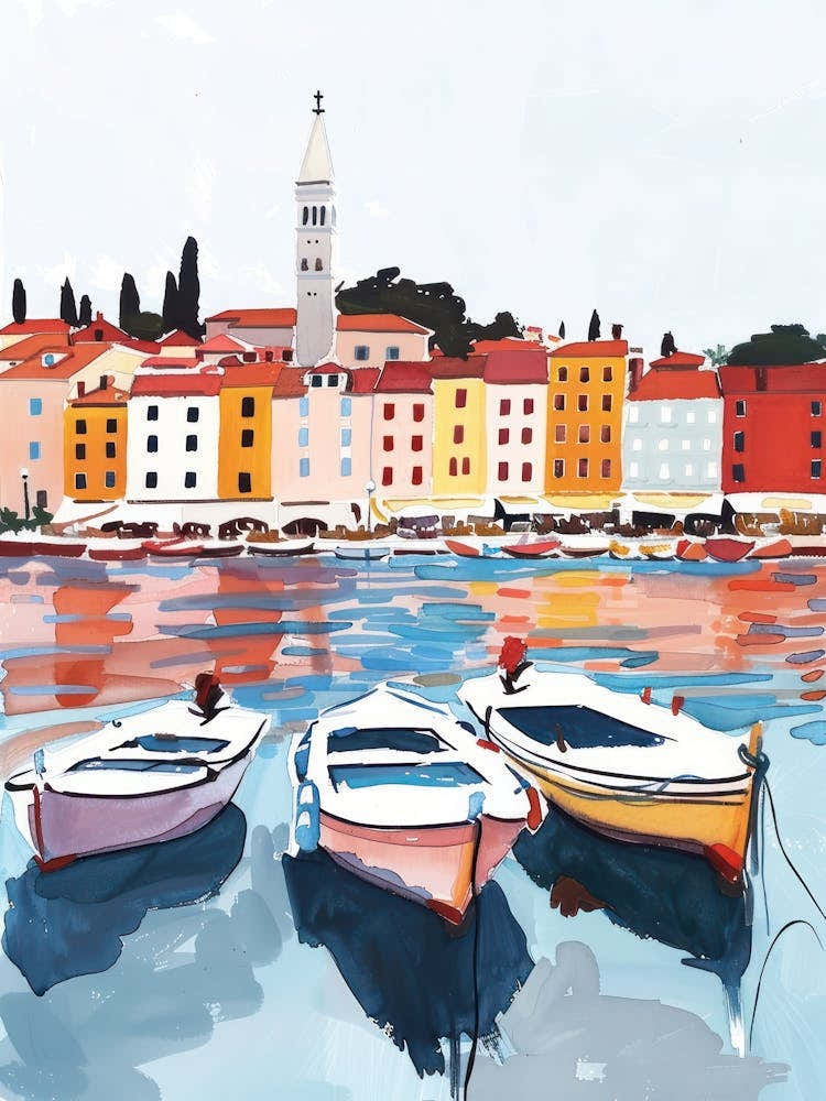 Travel Poster Happy Places Rovinj 3