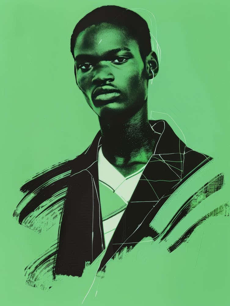 Portrait Of A Young African Man