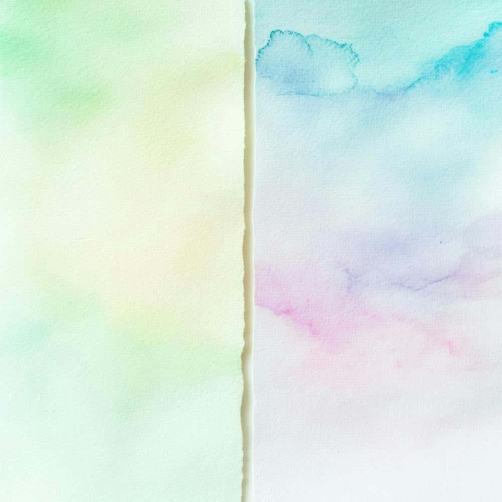 Watercolor Clouds On Paper