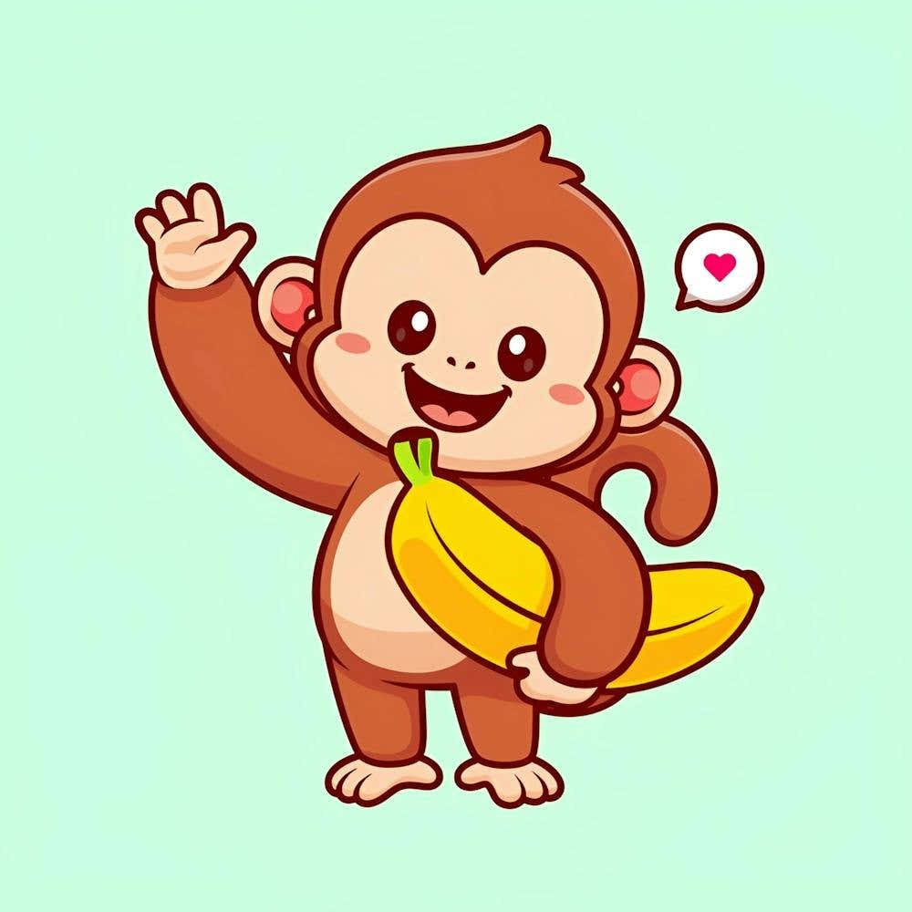 Monkey With Banana