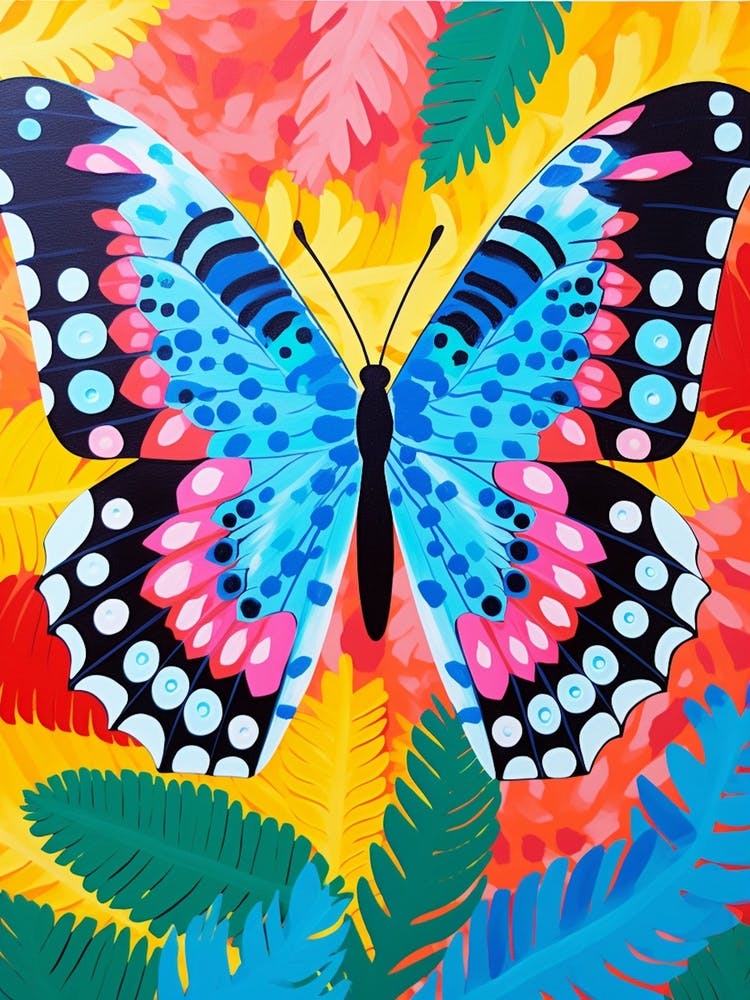 Pop Art Peacock Butterfly 2