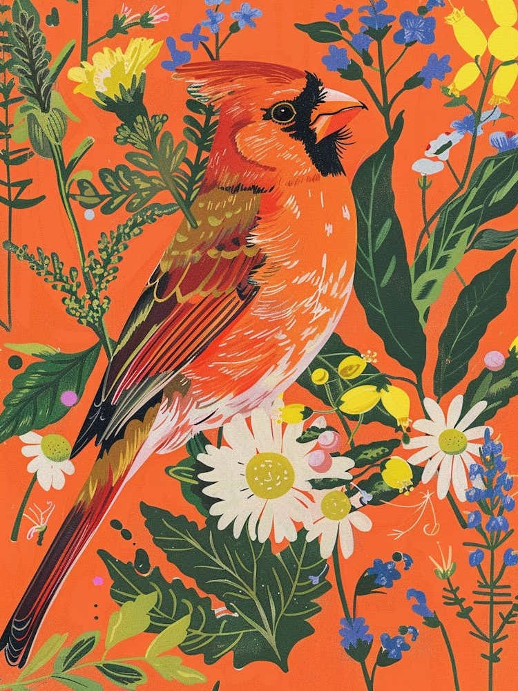 Spring Birds Cardinal 2