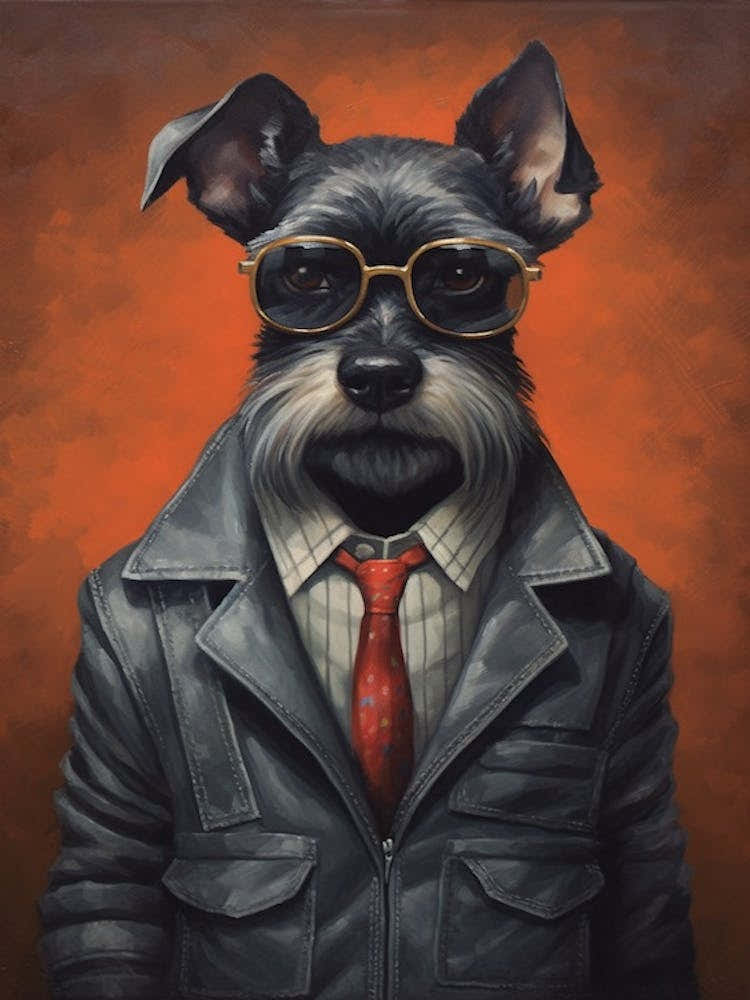 Gangster Dog Miniature Schnauzer 2