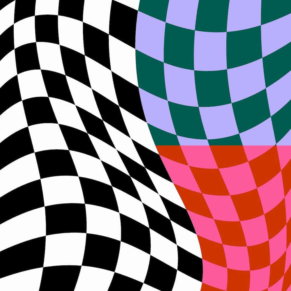 Warped Checker Mix Square