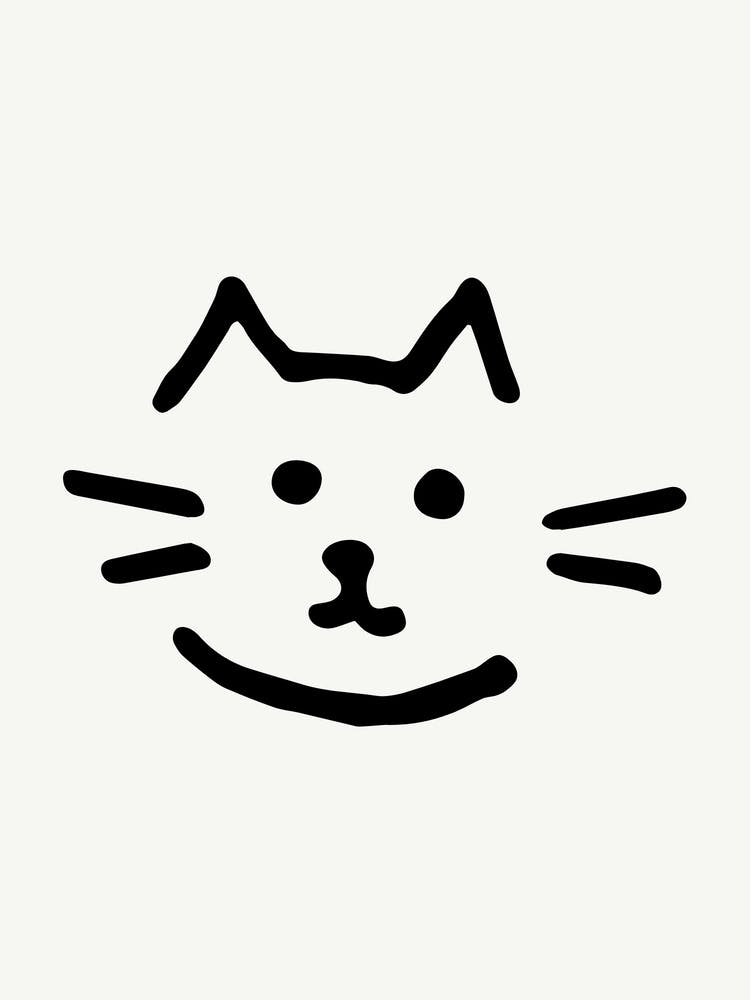 Doodle Cat Cute Illustration