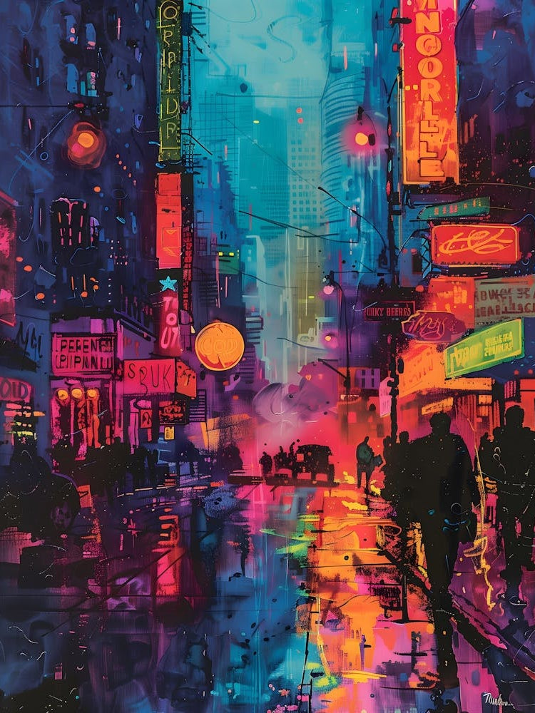 New York City, Vibrant, Bold Colors, Pop Art