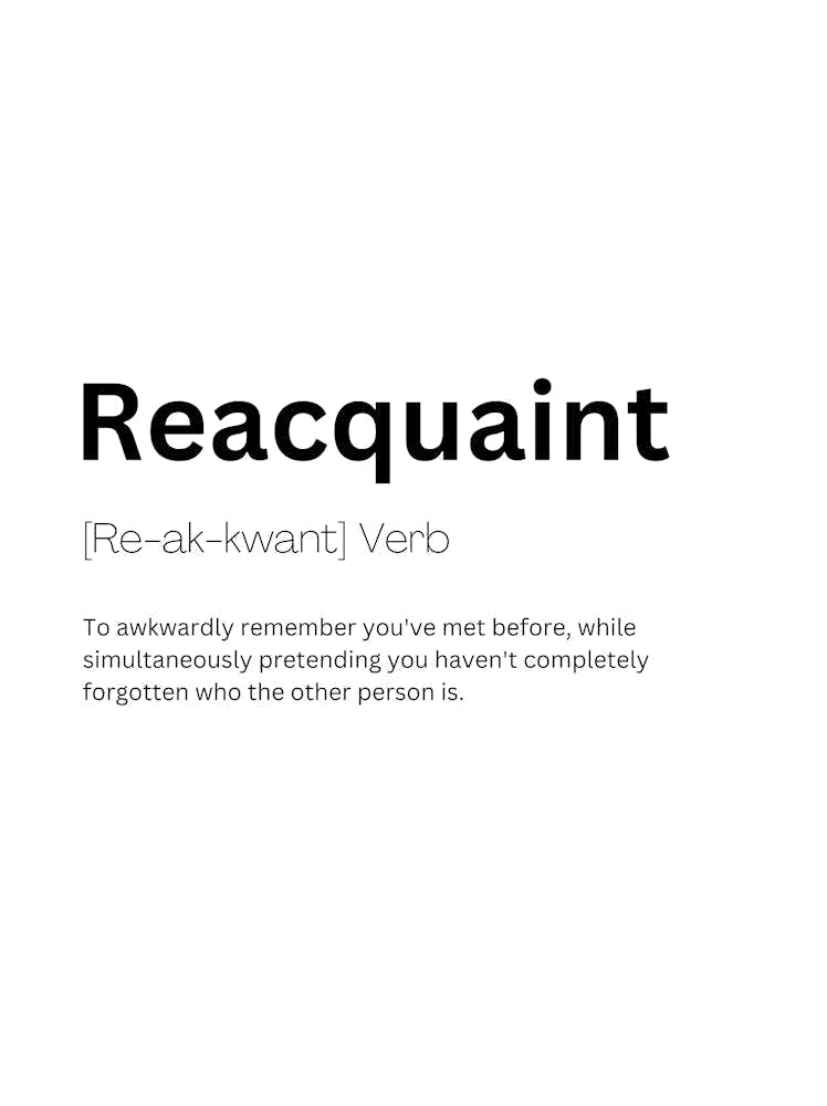 Reacquaint Definition Meaning