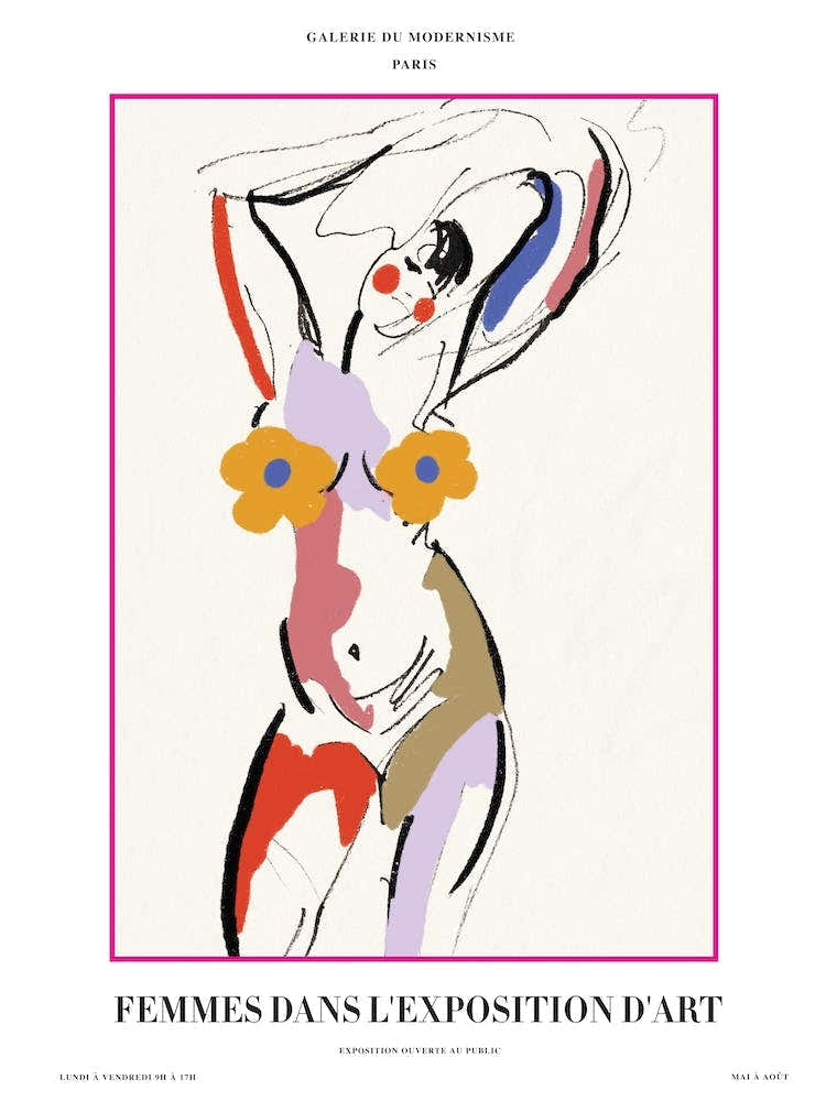 Art Exhibition In Beige