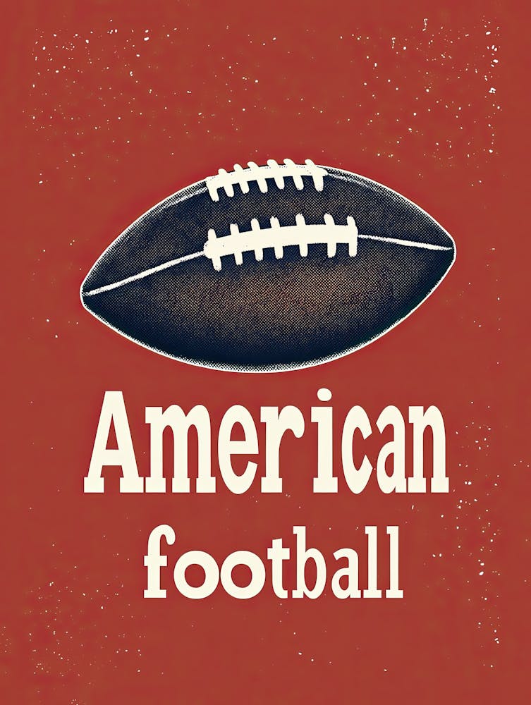 American Football, Football Poster