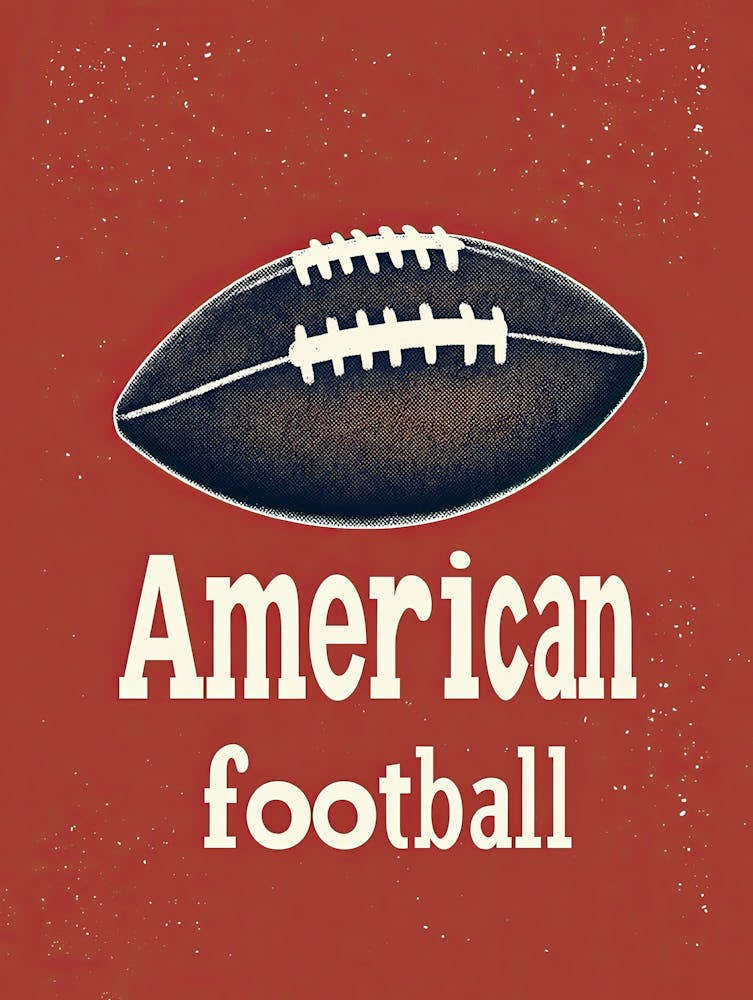 American Football, Football Poster