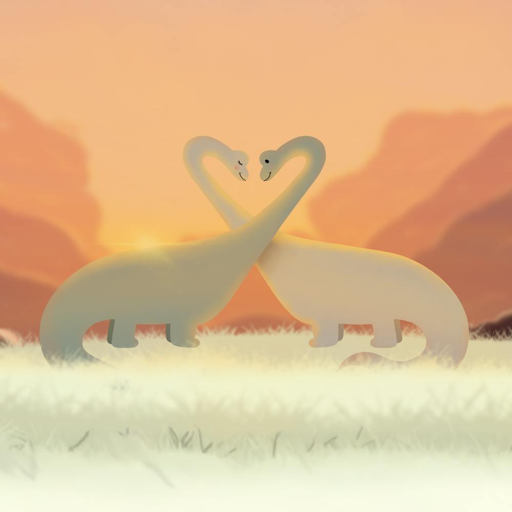 Dinosaurs In Love