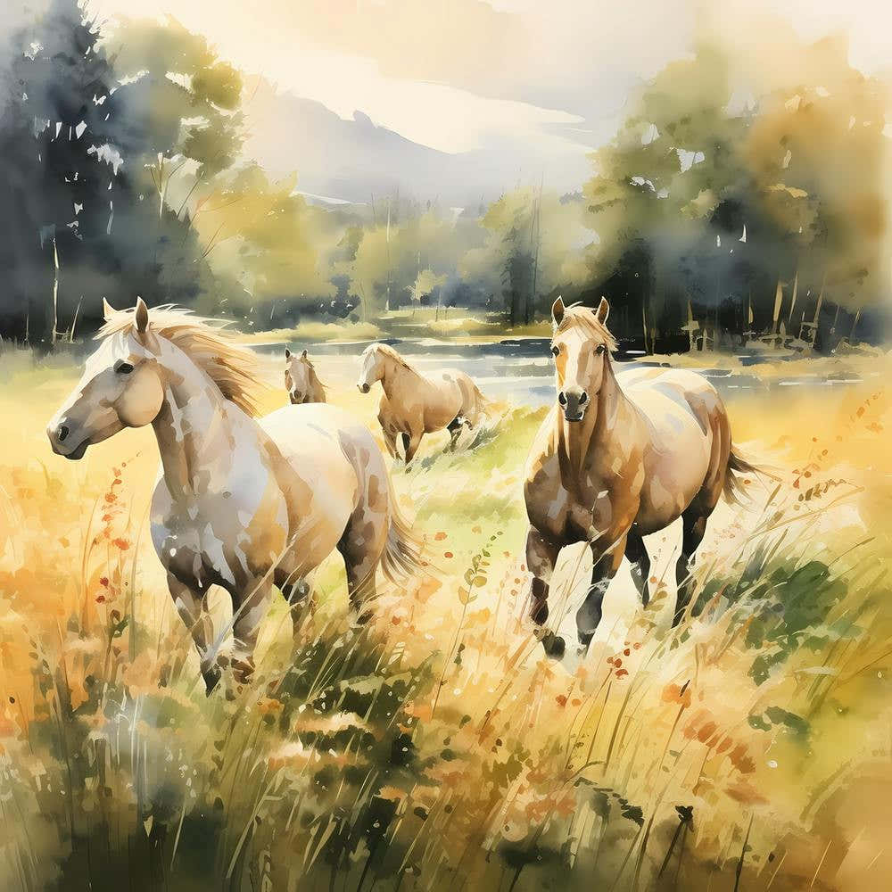 Graceful Hooves in Gold