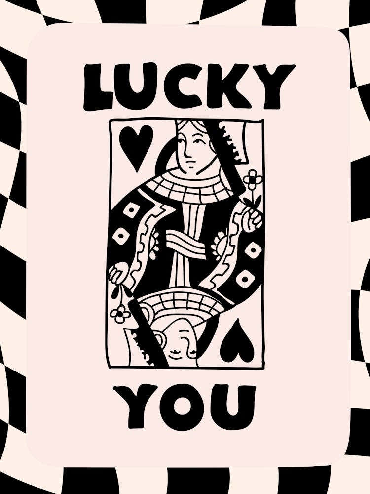 Lucky You Queen Of Hearts In Black