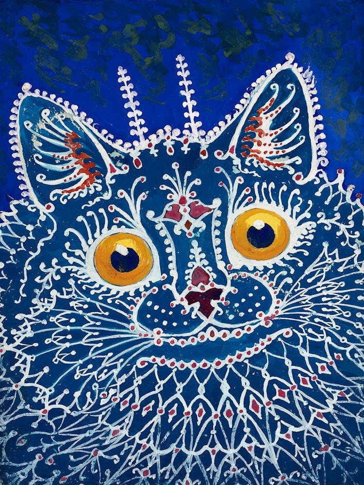 A Cat In Gothic Style, Louis Wain