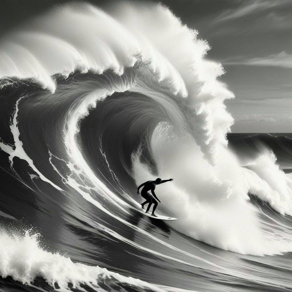 Surfer On A Wave 2