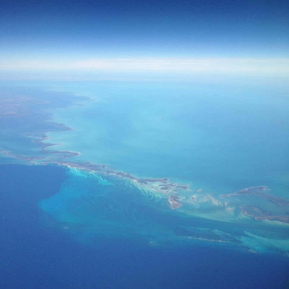 Bird's Eye View Over Caribbean - Square