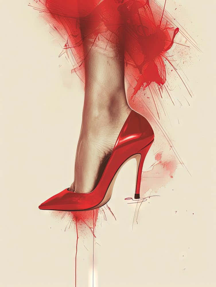 Woman In Red Heels
