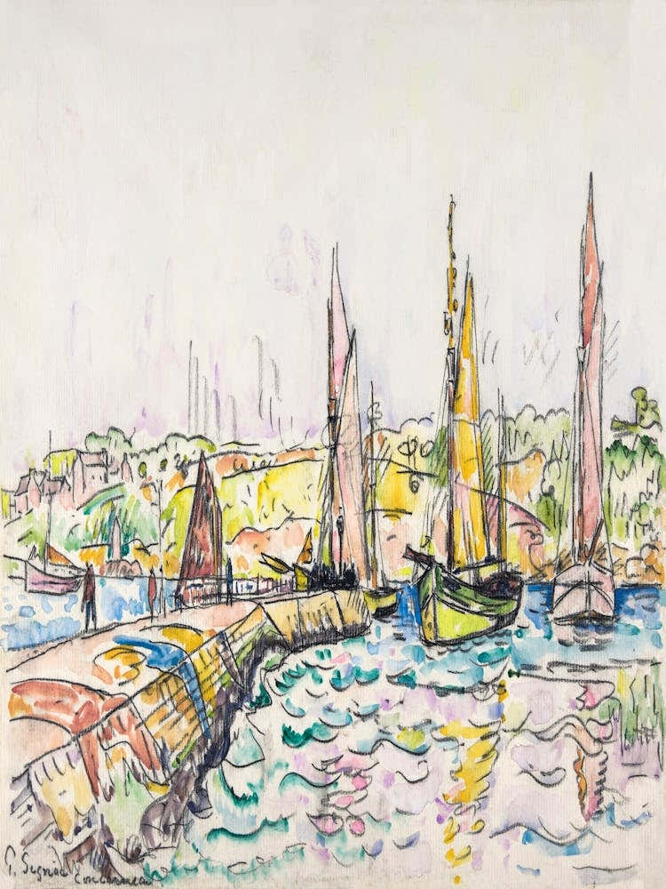 Sailboats At The Harbor