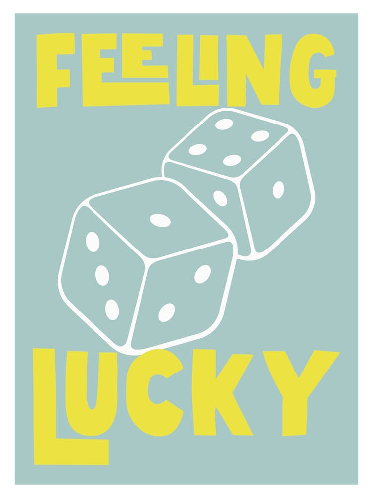 Feeling Lucky - Blue And Yellow