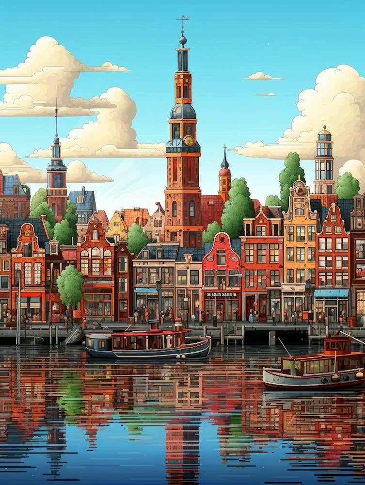 Amsterdam Pixel Art 1